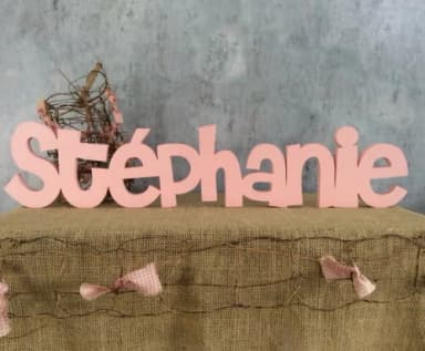 Letras Decorativas - nome em MDF Linha CH