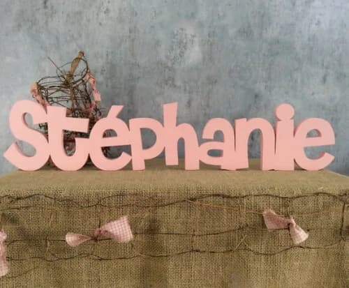 Letras Decorativas - nome em MDF Linha CH