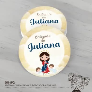 Adesivo Água Ouro Fino N. S. Desatadora dos Nós - 00492