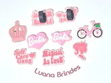 Barbie Fluorescente C/adaptador para Tênis 7 Unidades