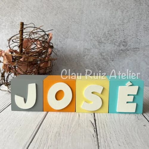 Cubos 6x6cm Ggg Ts - Decoração Bebê