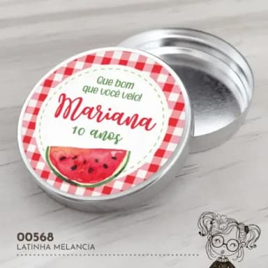 Latinha Adesivada Melancia - 00568