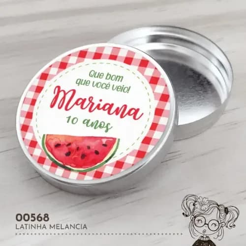 Latinha Adesivada Melancia - 00568