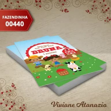 Adesivo Tubete Fazendinha - 00440