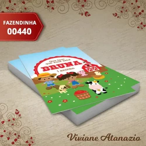 Adesivo Tubete Fazendinha - 00440