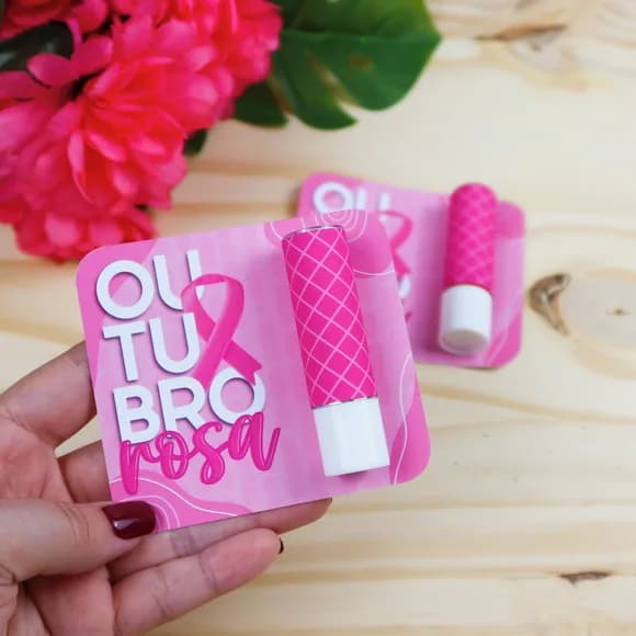 Card com Manteiga de Cacau Outubro Rosa