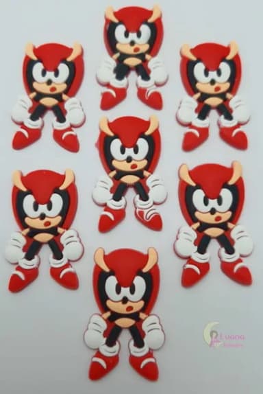 Aplique Personagem Sonic Pct