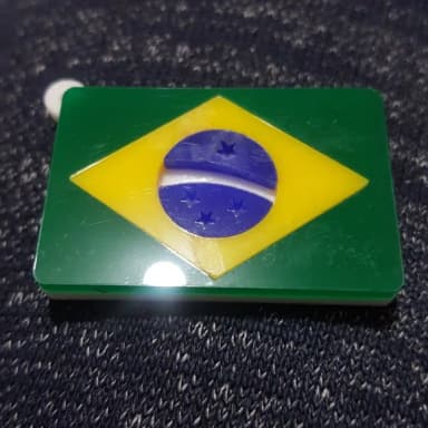 Chaveiro Bandeira 3d de Acrilico 2,5cm -3 Peças