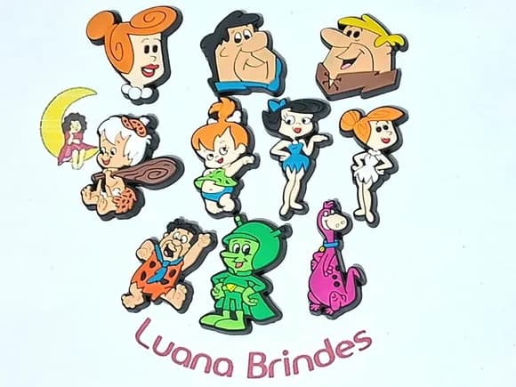 Aplique os Flintstones Emborrachado Pacote com 10 Unidades