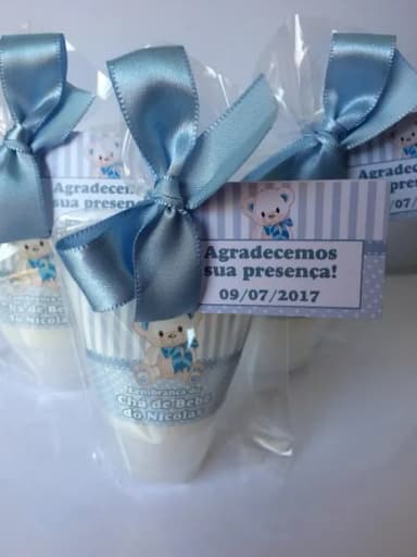 Lembrancinha Hidratante Chá de Bebê Urso