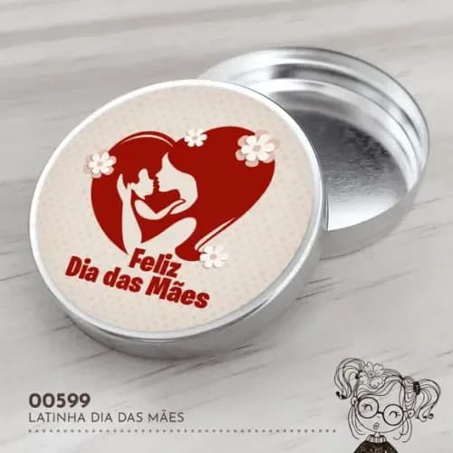 Latinha Adesivada Dia das Mães - 00599