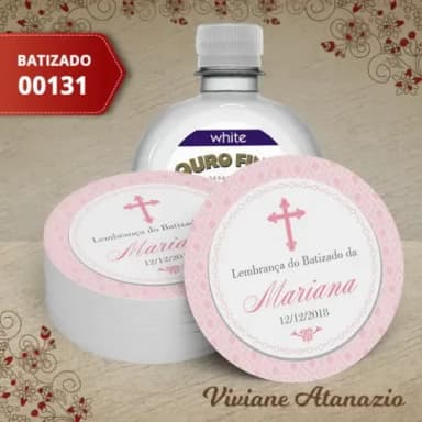 Adesivo Água Ouro Fino Batizado - 00131