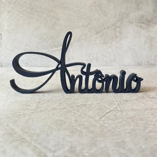 Linha Cursiva -letras Decorativas em mdf Quarto de Bebê