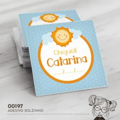 Adesivo Quadrado Solzinho - 00197
