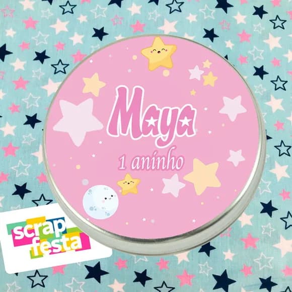 Latinhas Personalizadas Festa Brilha, Brilha Estrelinha