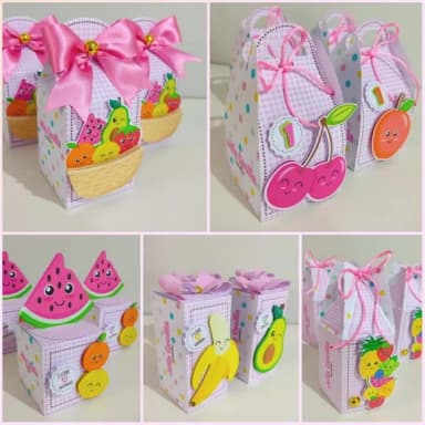 Kit 60 Lembrancinhas Frutinhas