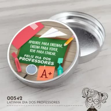 Latinha Adesivada Dia dos Professores - 00542