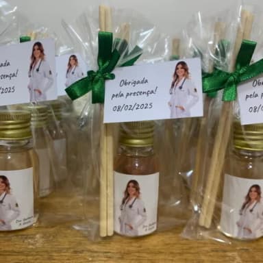 Mini Aromatizador Lembrancinha Formatura Medicina com Foto