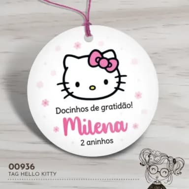 Tag Redonda Hello Kitty - 00936