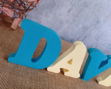 Letras de MDF -Nomes - Letras Bastão