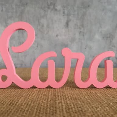 Letras Decorativas em MDF - Linha Cursiva