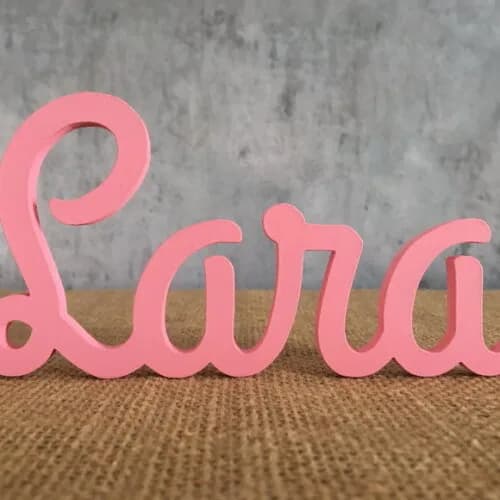 Letras Decorativas em MDF - Linha Cursiva