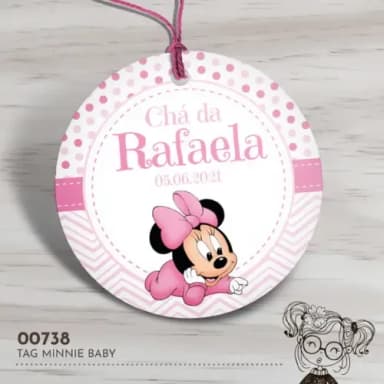 Tag Redonda Minnie Baby - 00738