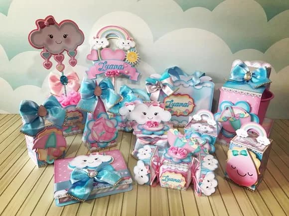 Kit 30 Lembrancinhas Chuva de Amor