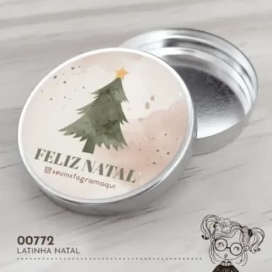 Latinha Adesivada Natal - 00772