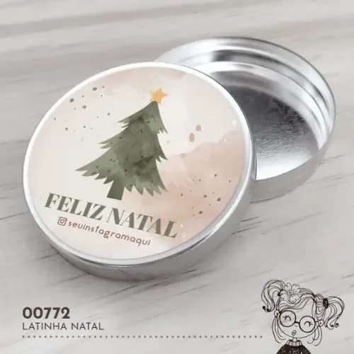 Latinha Adesivada Natal - 00772