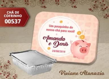 Adesivo Marmitinha Chá de Cofrinho - 00537