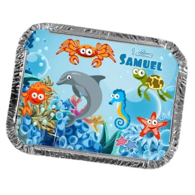 Marmitinha Personalizada 220ml Fundo do Mar