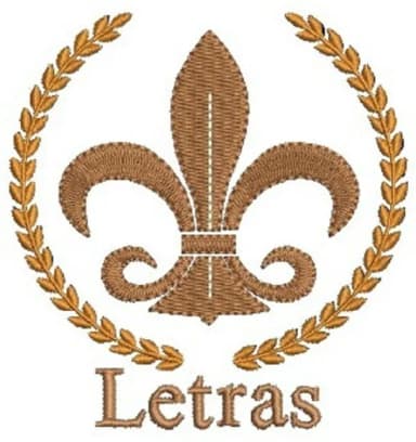 Matriz de Bordado Símbolo Curso de Letras