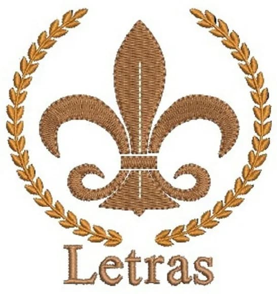 Matriz de Bordado Símbolo Curso de Letras