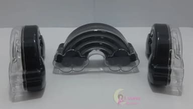 Baleiro Arco Íris Preto de acrílico - pct c/5 unidades