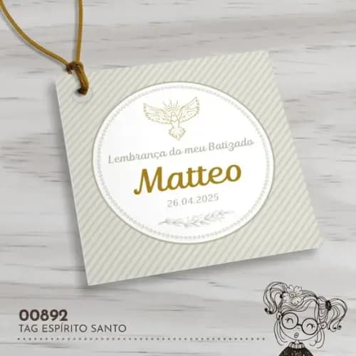 Tag Quadrada Espírito Santo - 00892
