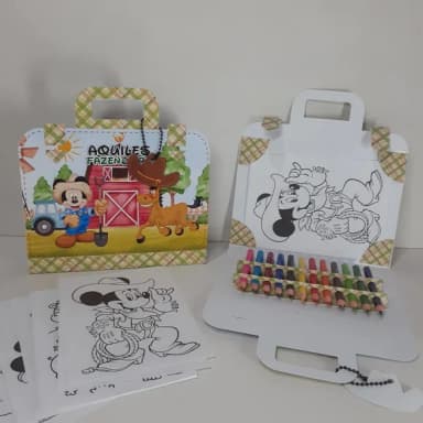 Kit Pintura na Maletinha - Mickey Fazendeiro