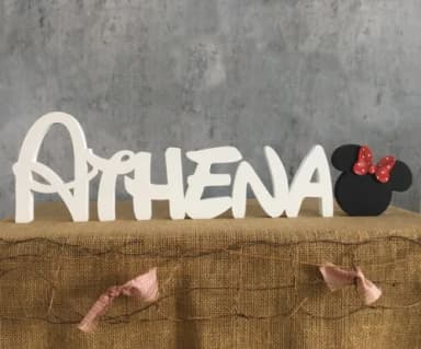 Letras Decorativas Festa Disney MInnie