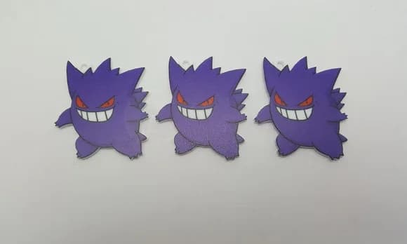 Pingente Pokémon Gengar em Acrílico UV