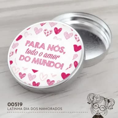Latinha Adesivada Dia dos Namorados - 00519