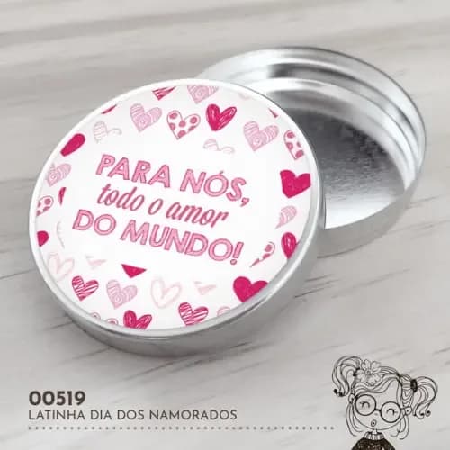 Latinha Adesivada Dia dos Namorados - 00519
