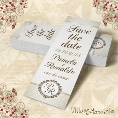 Marcador de Livro Save The Date - 00287