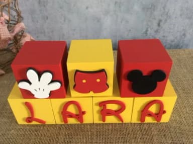 Cubos Decorativos DISNEY 6x6cm