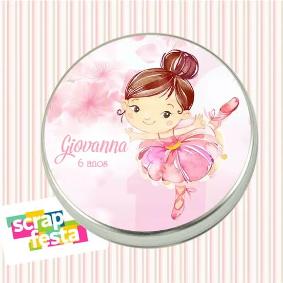 Latinhas Personalizadas Festa Bailarina Cute