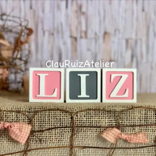 Decoração Bebê - Cubos 6x6cm Ts