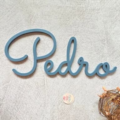 Nome de Parede em mdf - Decoração Bebê e Infantil