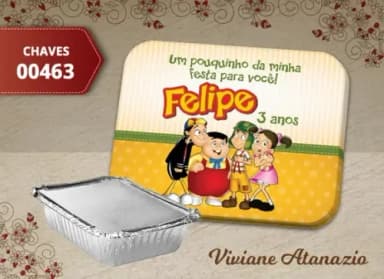 Adesivo Marmitinha Turma do Chaves - 00463