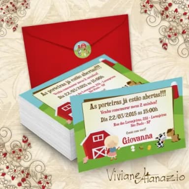 Convite Fazendinha - 00194