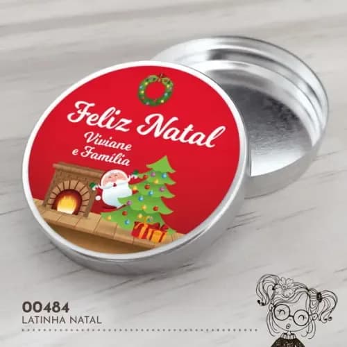 Latinha Adesivada Natal - 00484