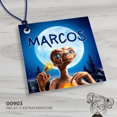 Tag Quadrada Et o Extraterrestre - 00903